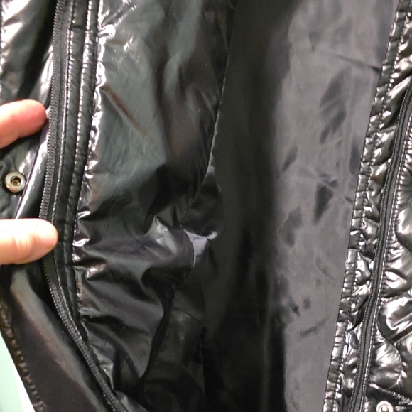 Talbots Shiny Black Quilted Vest - Picture 5 of 11